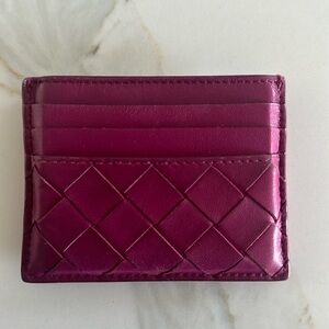 Bottega Veneta Card Holder - Berry